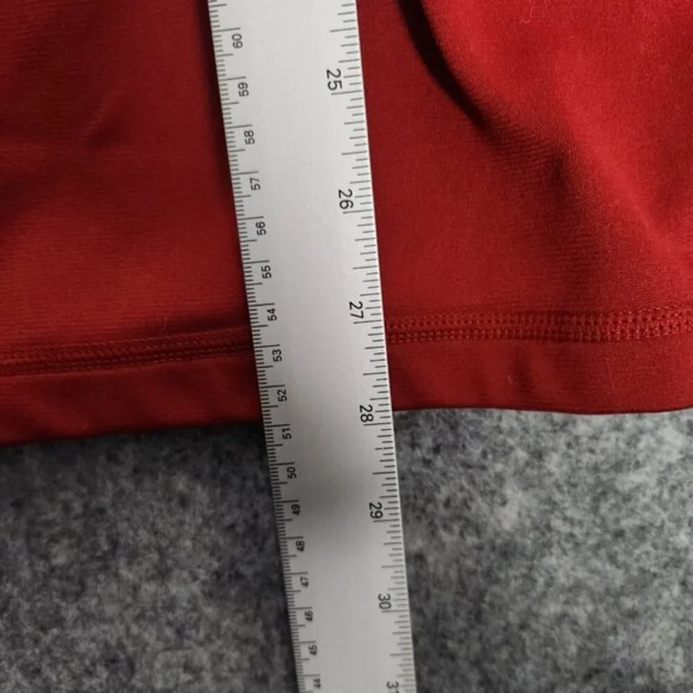 The North Face Sweatshirt Men L Red Quarter Zip Long Sleeve Pullover Activewear‎